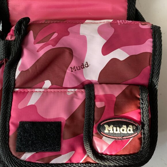 MUDD VINTAGE 90s HAND PINK CAMO CROSSBODY BAG PURSE Y2K LIMITED EDITION NYLON - Picture 5 of 13